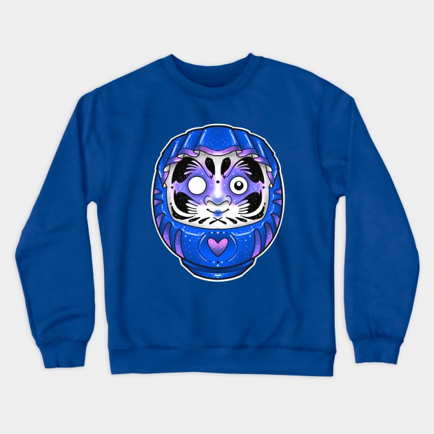 blue daruma doll Crewneck Sweatshirt by weilertsen